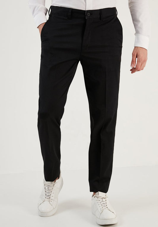  REGULAR FIT - Stoffhose - Black