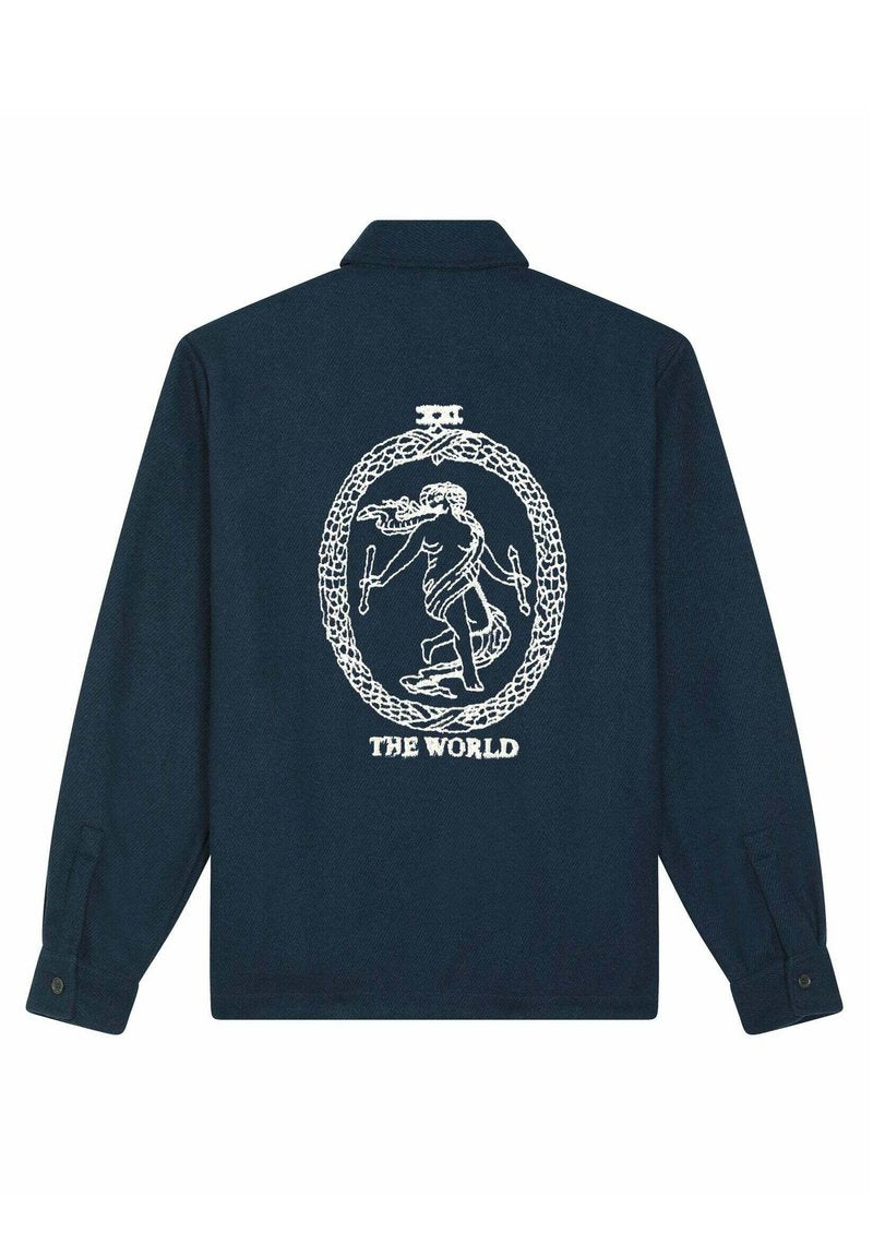  THE WORLD EMBROIDERY UNISEX TWILL - Leichte Jacke - Dark Blue