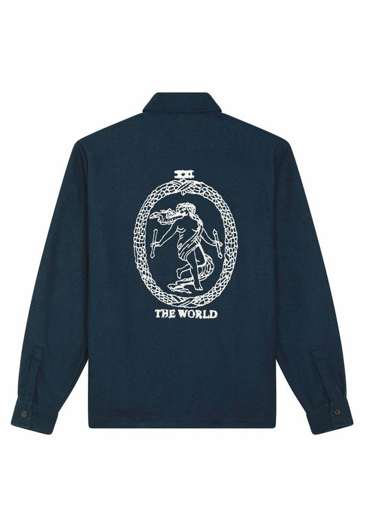  THE WORLD EMBROIDERY UNISEX TWILL - Leichte Jacke - Dark Blue