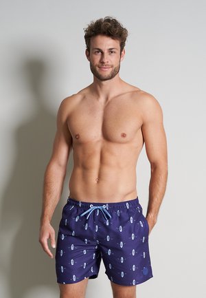  Badeshorts - Grün Dunkel Allover