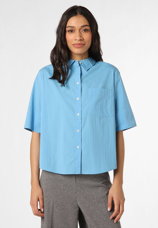 Marie Lund Hemdbluse - Blau