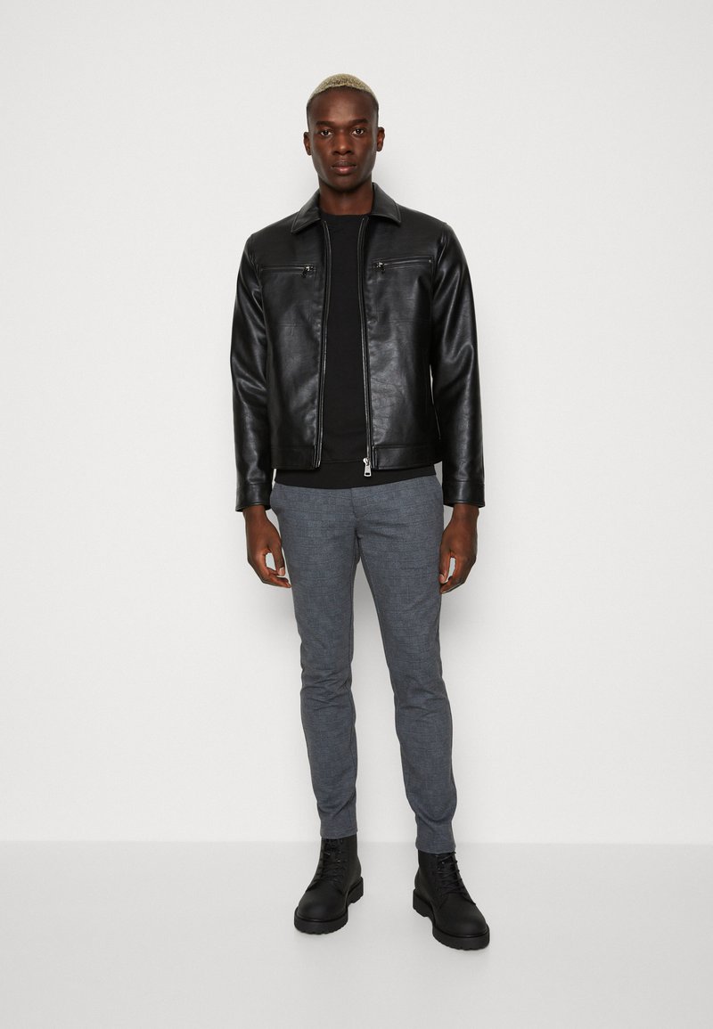 Redefined Rebel RRSTEFAN JACKET - Kunstlederjacke - Black