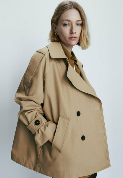 Massimo Dutti BUTTONED - Leichte Jacke - Camel