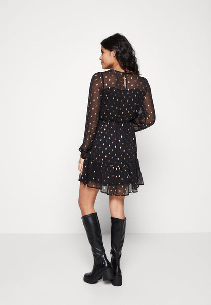 ONLY ONLLIVY DRESS - Day Dress - Black Rosa Gold