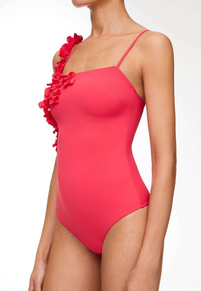Oysho APPLIQUÉ BANDEAU - Badeanzug - Coral
