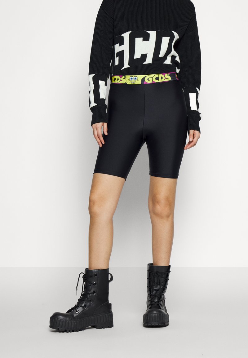 GCDS SPONGEBOB CYCLIST - Leggings - Hosen - Black