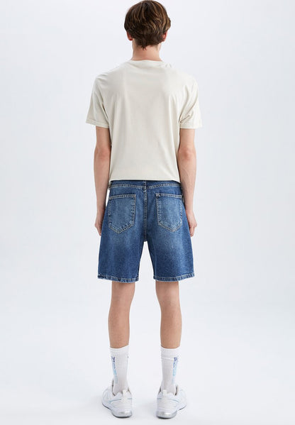 DeFacto FIT - Jeans Shorts - Blue