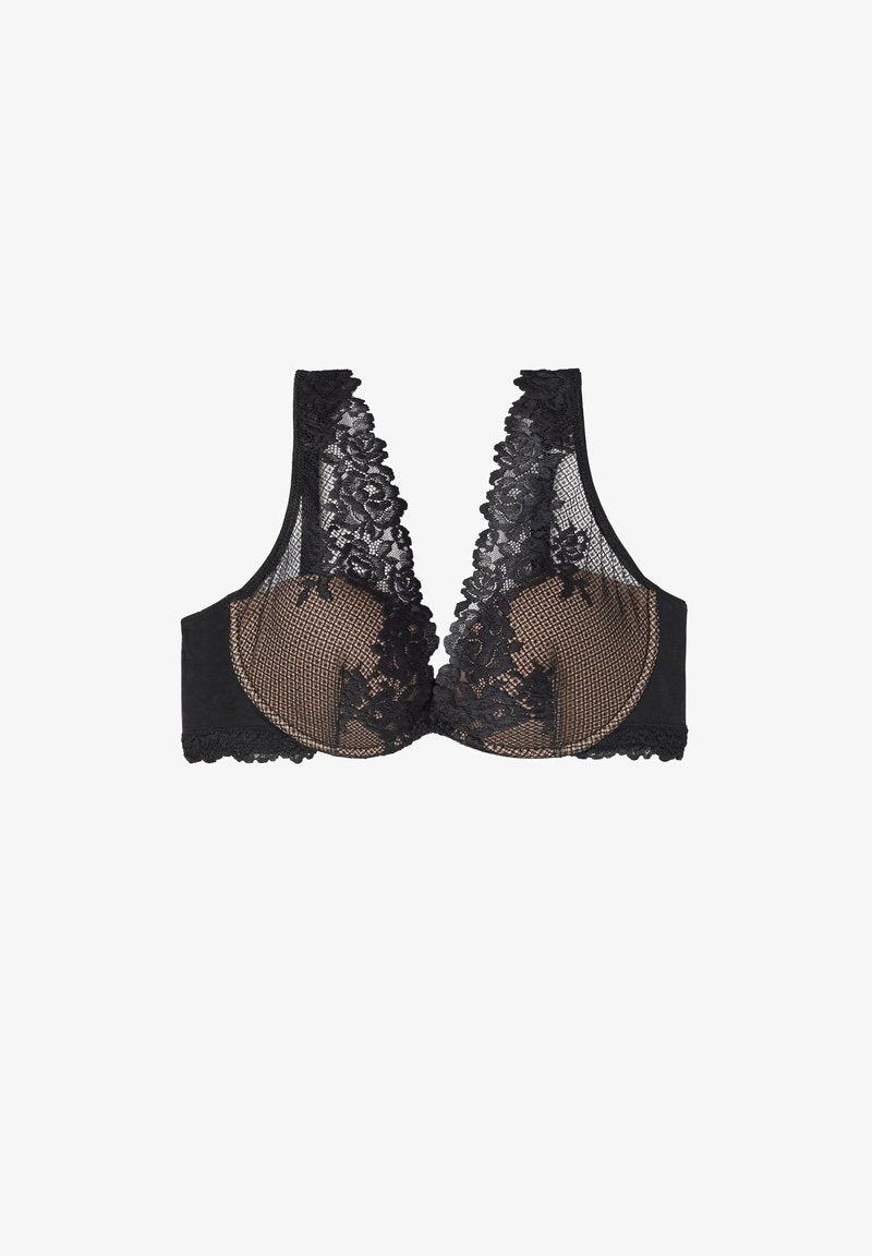 Intimissimi ELENA PRETTY FLOWER - Bügel BH - Black