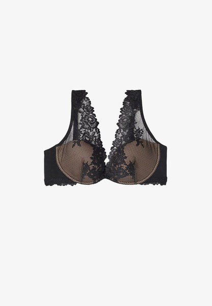 Intimissimi ELENA PRETTY FLOWER - Bügel BH - Black