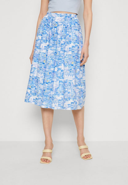 Thought IMOGEN MIDI SKIRT - A-Linien-Rock - Blue