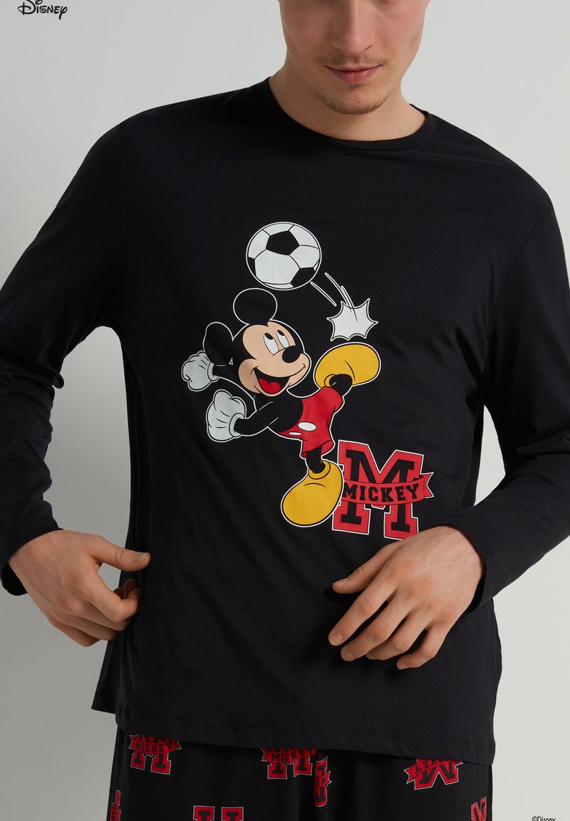  DISNEY | MICKEY MOUSE - Nachtwäsche Set - Schwarz Nero St Mickey Calcio