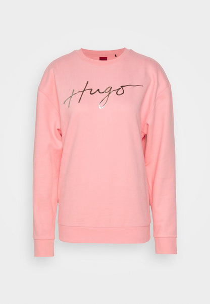 Hugo EASY CREW - Sweatshirt - Bright Pink