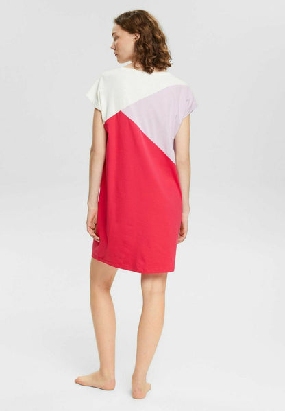 ESPRIT COLOUR BLOCK SUS NS SS - Nachthemd - Pink Fuchsia