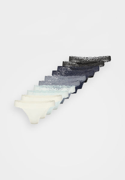Anna Field 10 PACK - Thong - Black