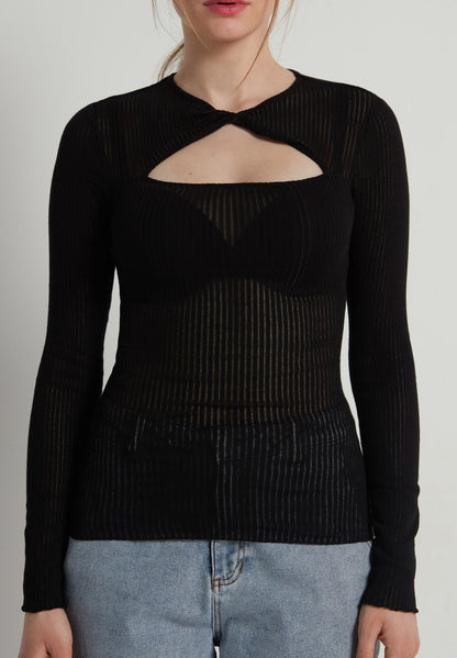  MANGA LARGA - Strickpullover - Black