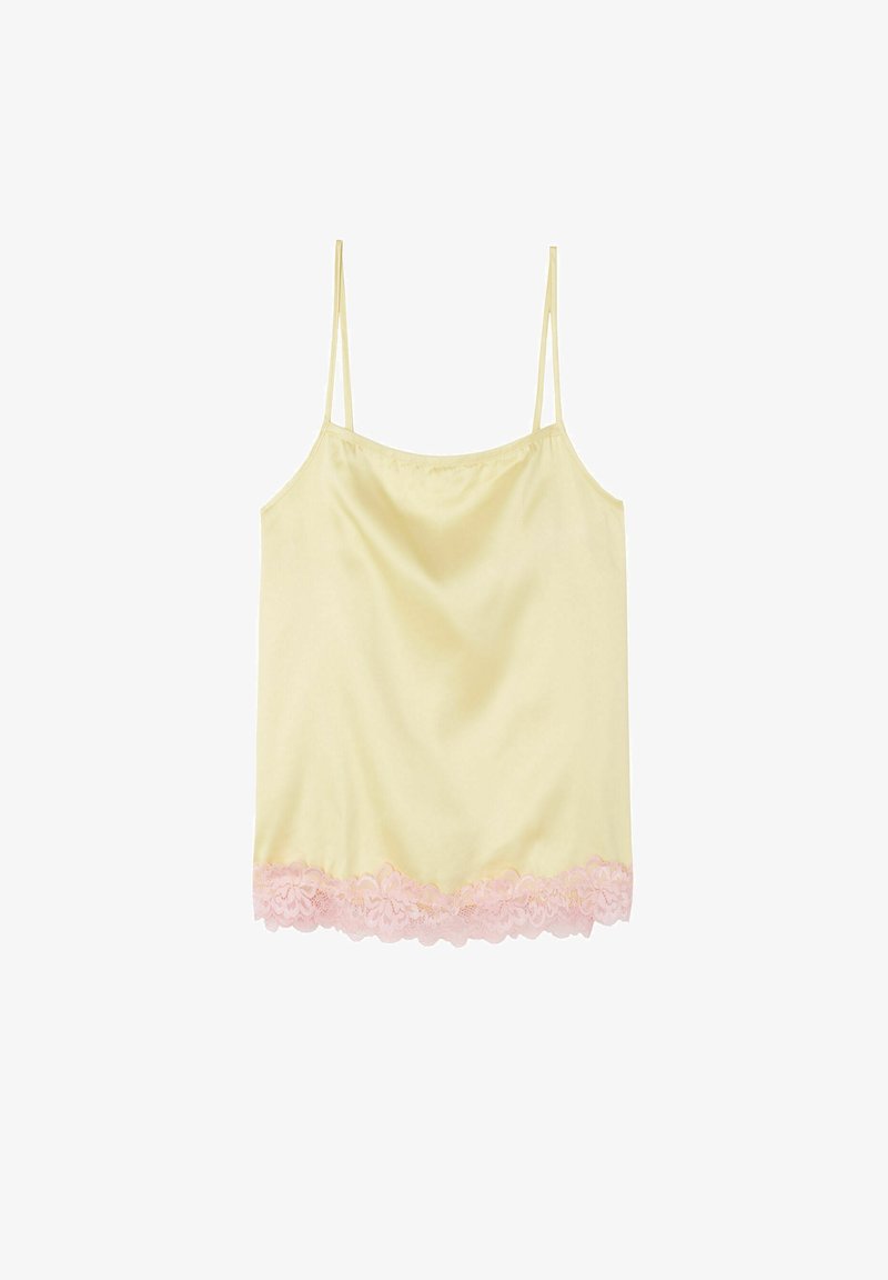  CORTA DELICATE - Nachtwäsche Shirt - Vanilla Yellow Doll Pink