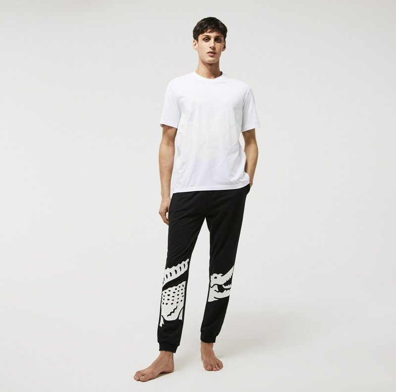 Lacoste Nachtwäsche Shirt - Blanc