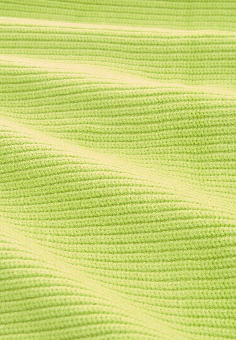 TOM TAILOR Denim V NECK - Strickjacke - Neon Lime