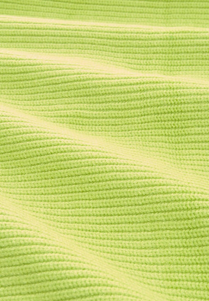 TOM TAILOR Denim V NECK - Strickjacke - Neon Lime