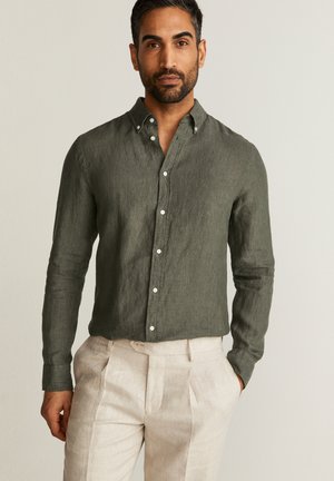  DANTE - Hemd - Beige Stripe