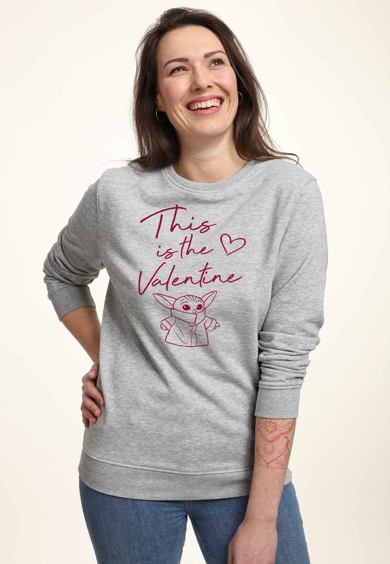 Henry Tiger STAR WARS: THE MANDALORIAN THIS VALENTINE - Sweatshirt - Heather Grey