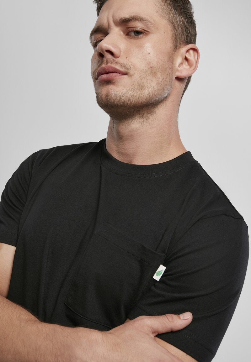 URBAN CLASSICS ORGANIC COTTON BASIC POCKET TEE - T-Shirt Basic - Schwarz