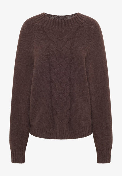 RISA TEYLON - Strickpullover - Braun
