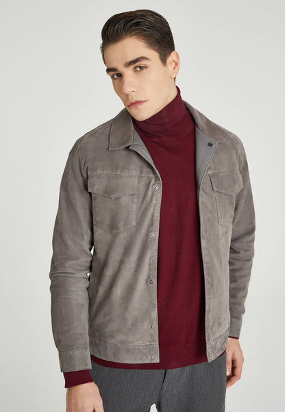  Lederjacke - Grey