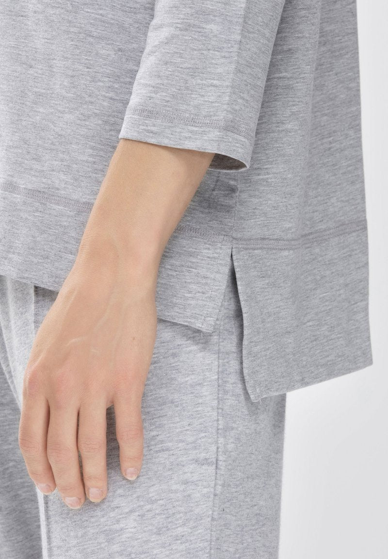 MEY HOMEWEAR SHIRT SERIE NIGHT2DAY - Nachtwäsche Shirt - Grey Melange