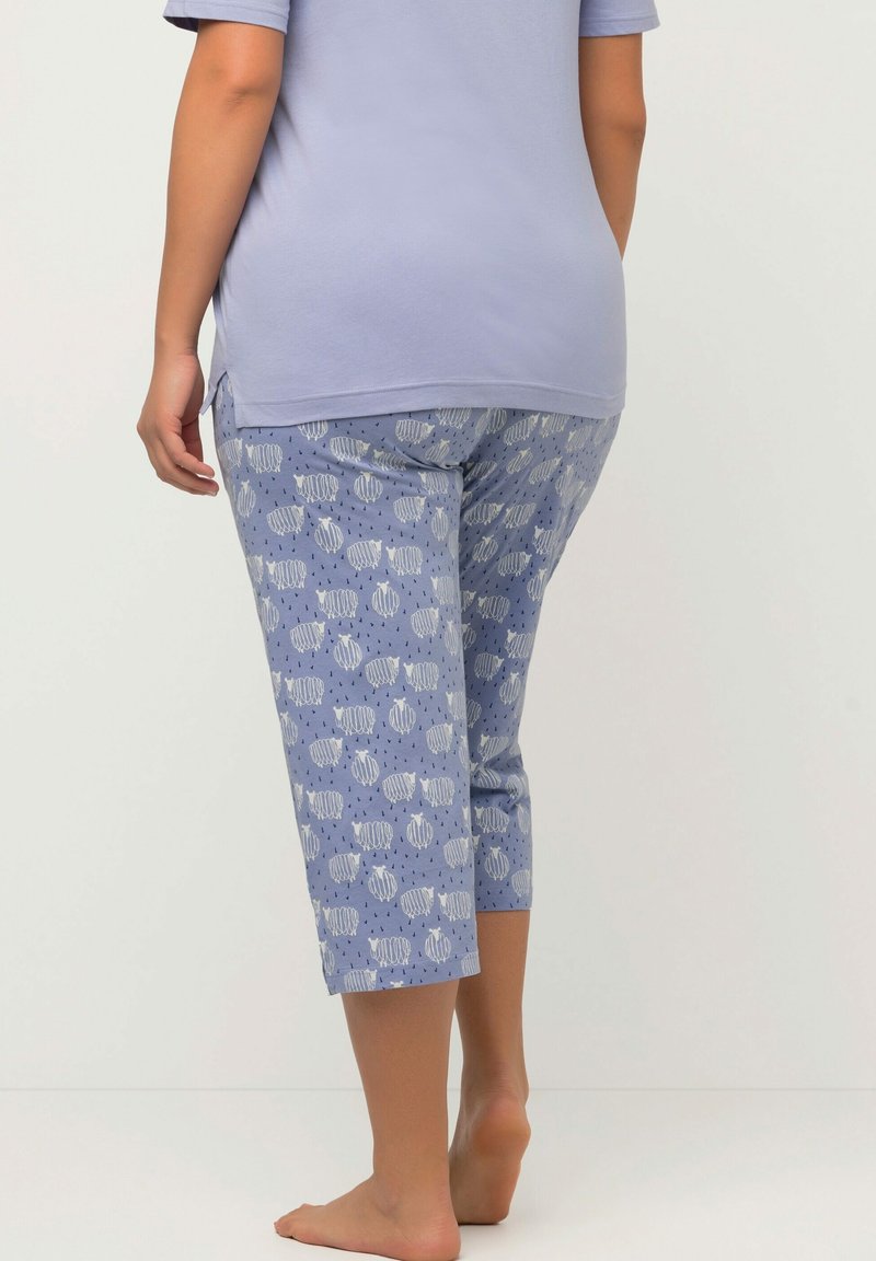 Ulla Popken Nachtwäsche Hose - Purple Blue
