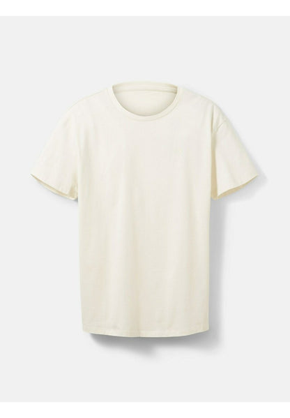 TOM TAILOR Denim MIT RÜCKENPRINT - T-Shirt Print - Soft Light Beige