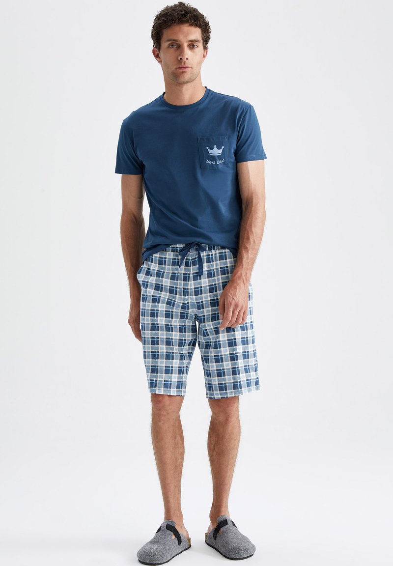 DeFacto SET REGULAR FIT - Nachtwäsche Set - Navy