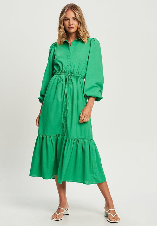 Calli VALERI MIDI - Blusenkleid - Apple Green