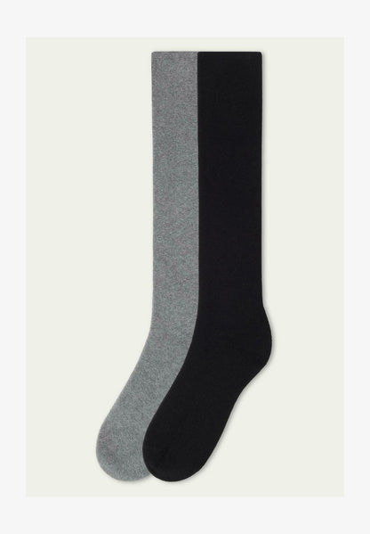  2ER-PACK - Kniestrümpfe - Nero