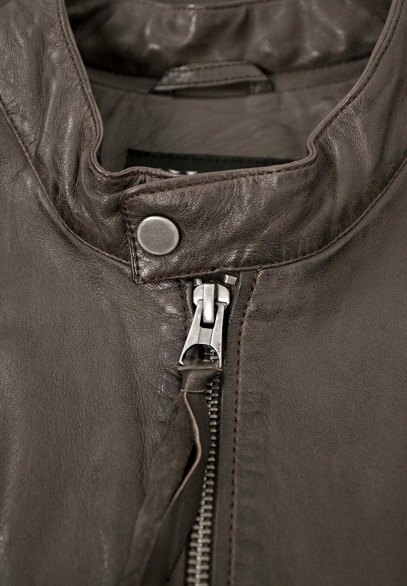  LETO - Lederjacke - Braun