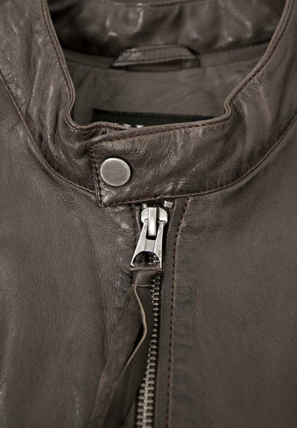  LETO - Lederjacke - Braun