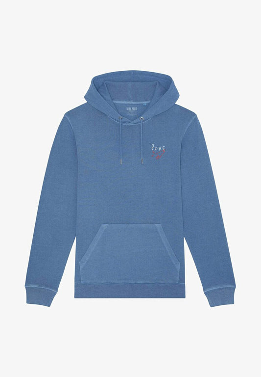  LOVE BROD VINTAGE UNISEX - Kapuzenpullover - Blue