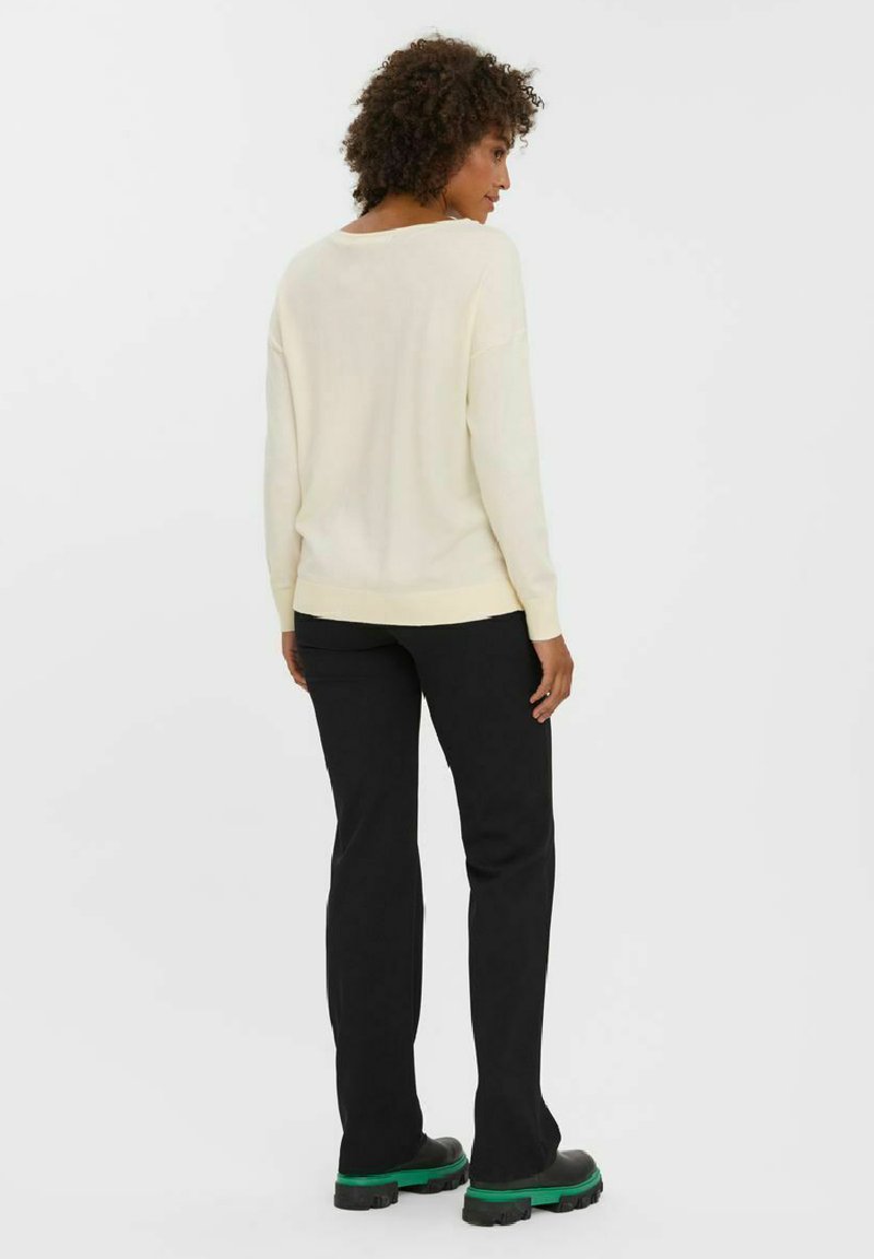 Vero Moda VMKARIS BOATNECK BOXY - Strickpullover - Birch