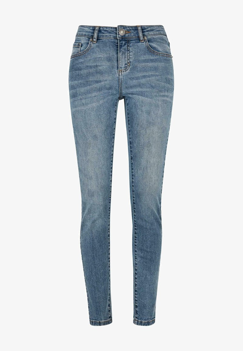 URBAN CLASSICS MID WAIST - Jeans Skinny Fit - Midstone Washed