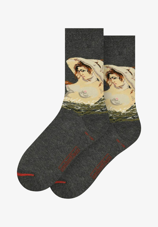  GUSTAVE COURBET - THE WOMAN IN THE WAVES - Socken - Mehrfarbig