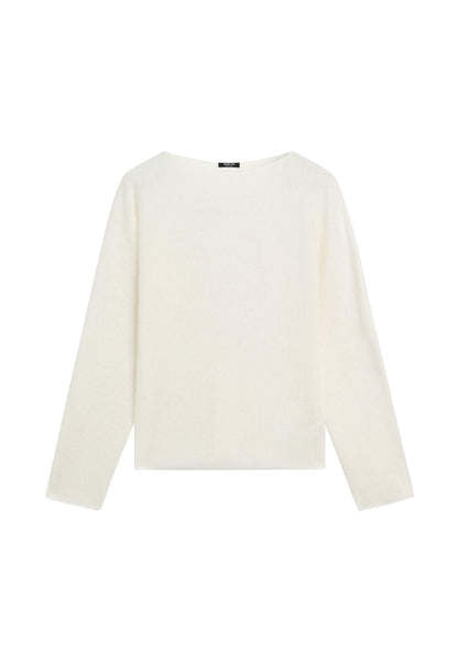 Massimo Dutti BOAT NECK WITH RAGLAN SLEEVE - Jumper - Dark Brown