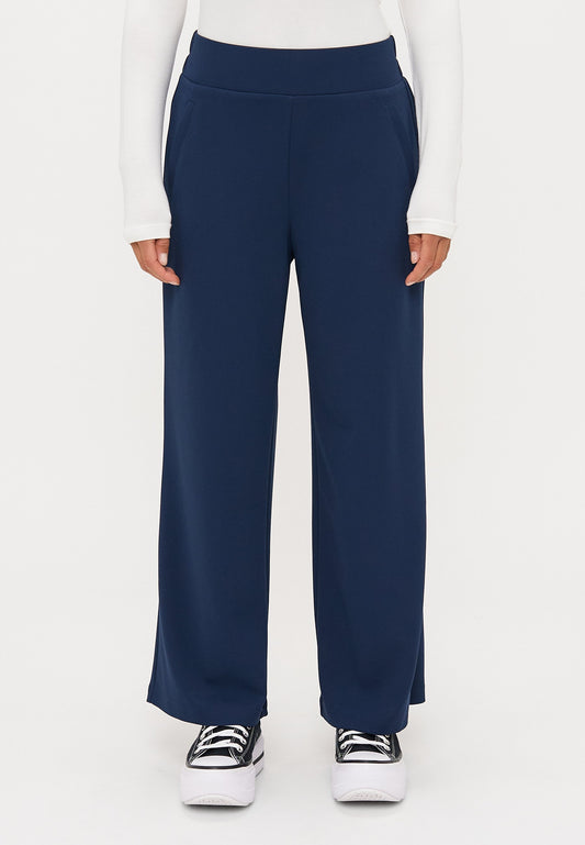ONLY Petite ONLEVI LIFE WIDE - Trousers - Naval Academy