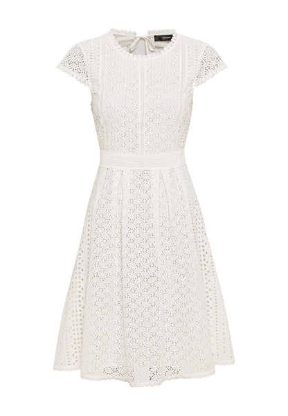  KNIELANGES MIT RÜCKEN-CUT-OUT - Freizeitkleid - Offwhite