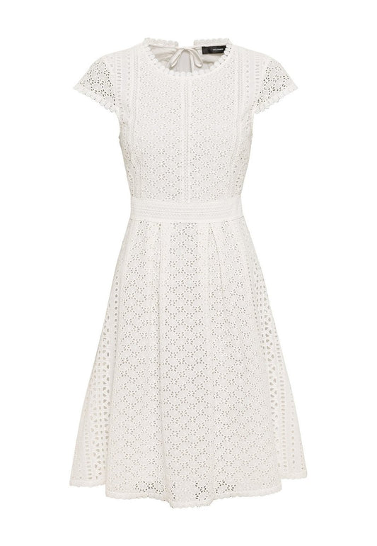  KNIELANGES MIT RÜCKEN-CUT-OUT - Freizeitkleid - Offwhite