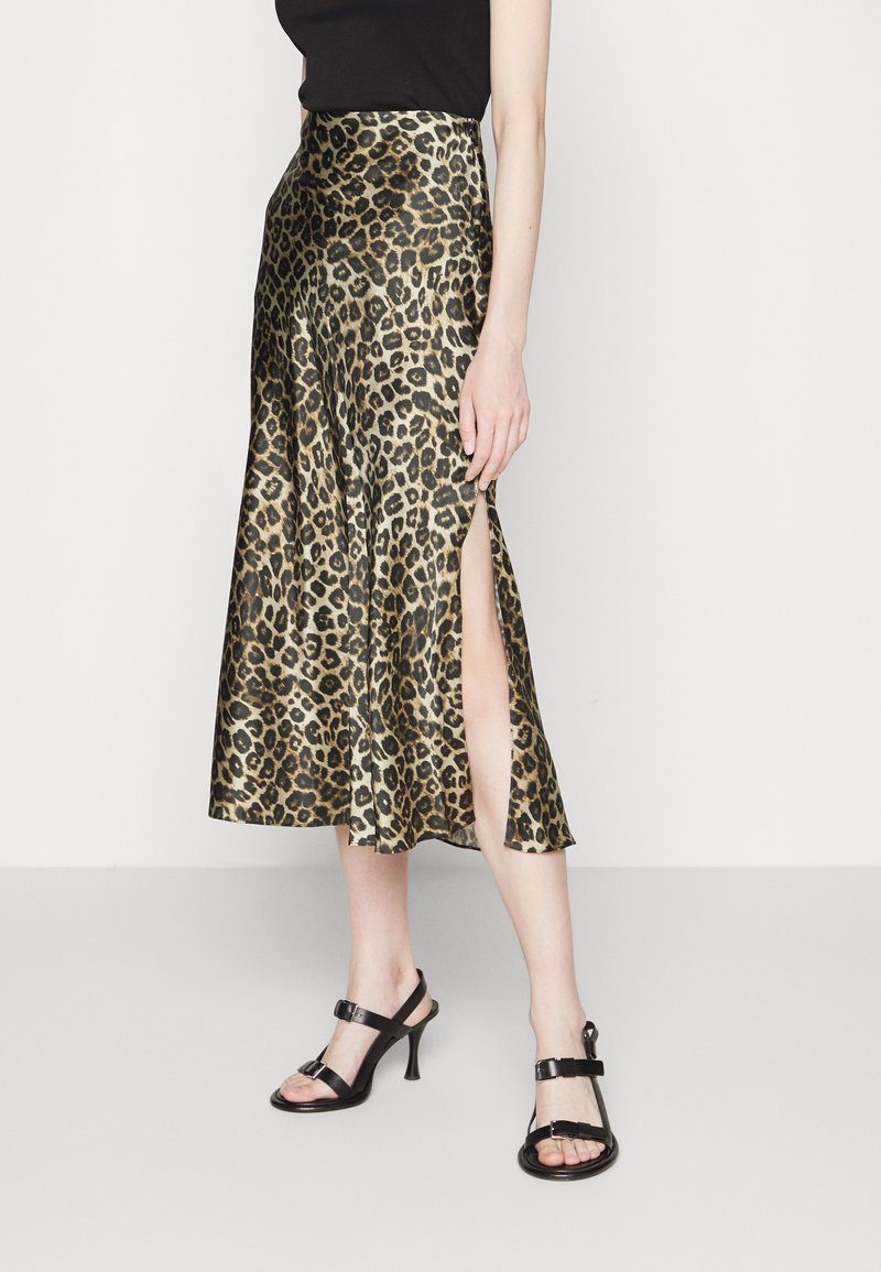 THE KOOPLES JUPE LONGUE GRAND LEO - Bleistiftrock - Brown