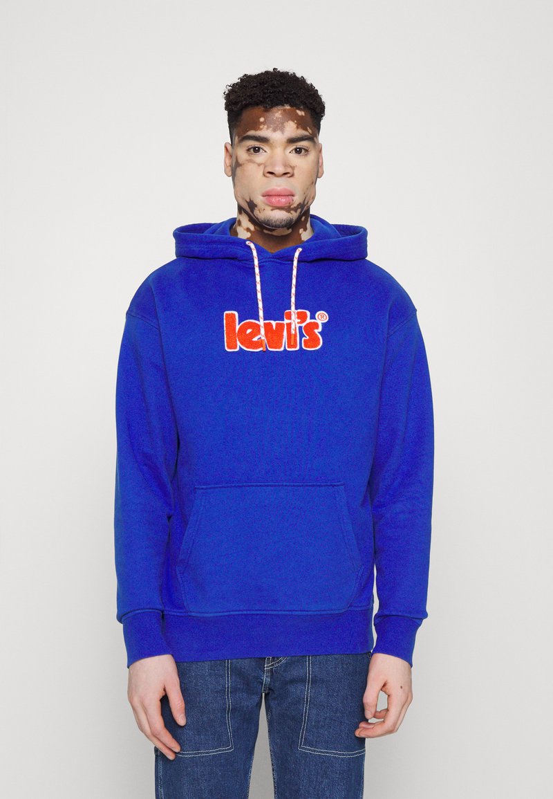  RELAXED GRAPHIC UNISEX - Kapuzenpullover - Surf Blue