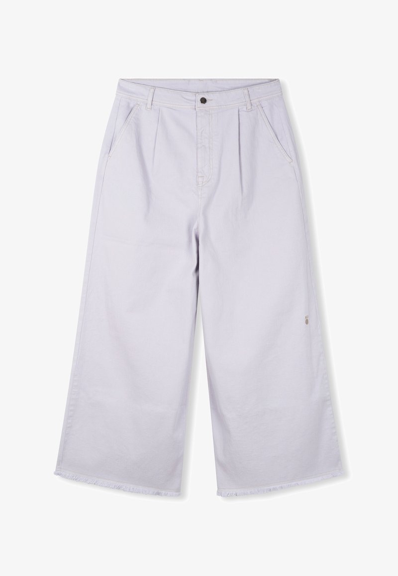 CONTRAST STITCH CULOTTE - Flared Jeans - Light Lilac