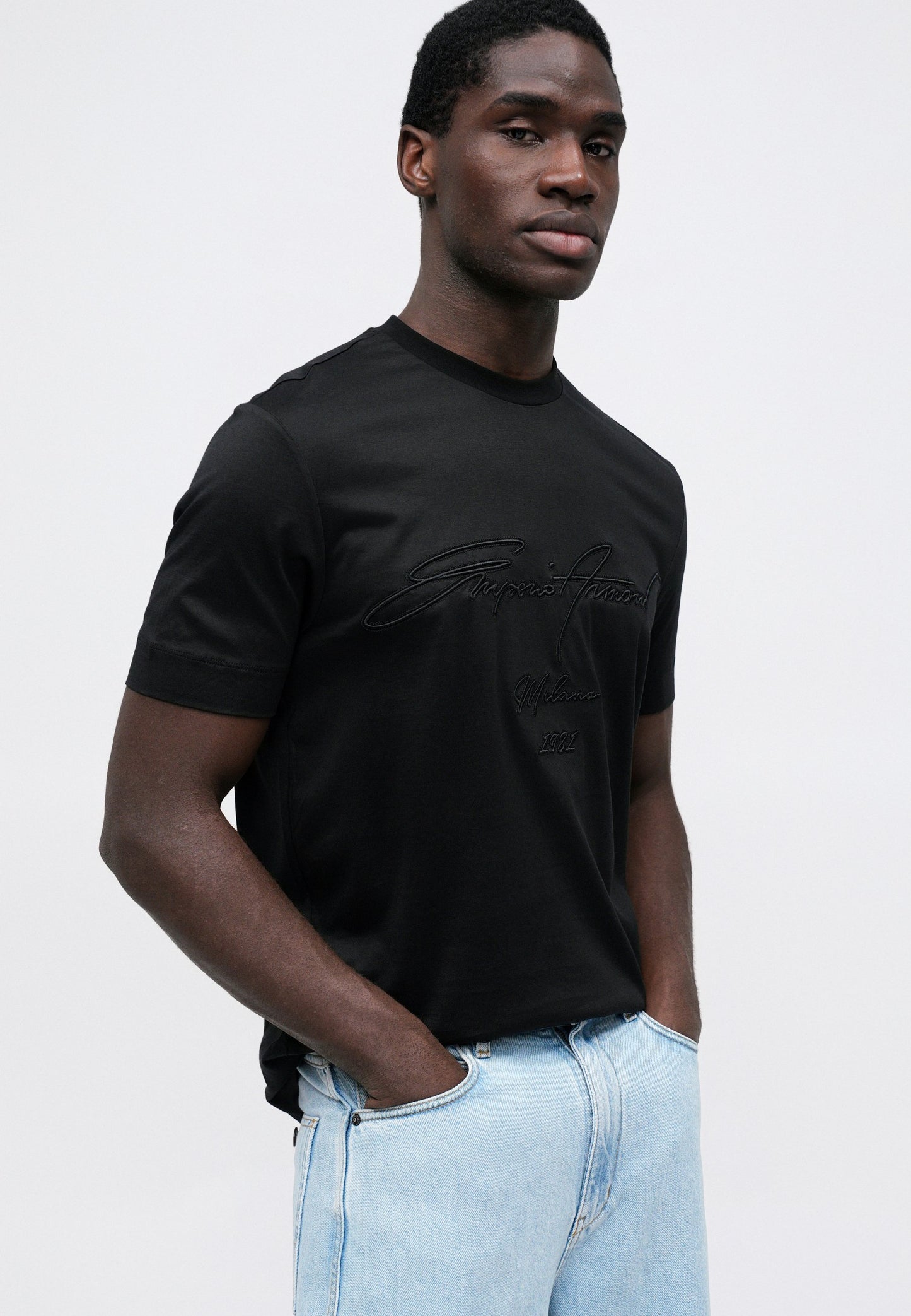 Emporio Armani Print T-shirt - Black Beauty