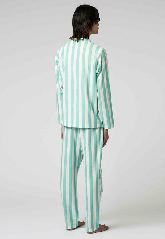  STRIPE - Nachtwäsche Set - Light Green