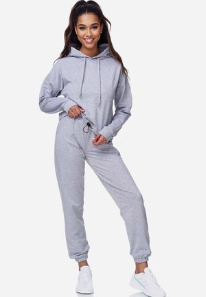  LONG SLEEVE SET - Nachtwäsche Set - Anthra Melange